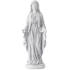 Aifeorzo front view of Virgin Mary statue offering a calming outdoor focal