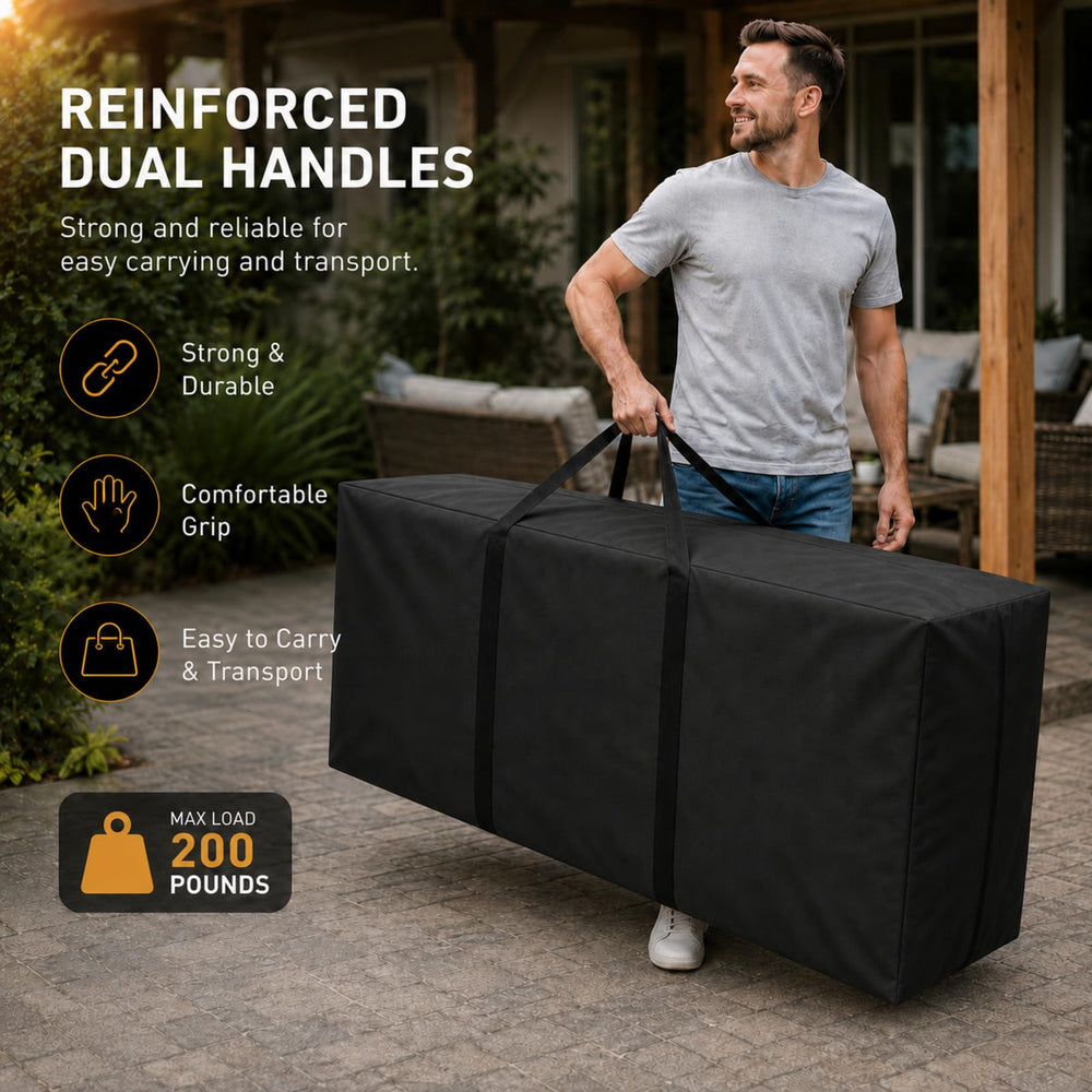 AIGOTSUKI wide dual zippers open top for easy loading and unloading bulky cushions