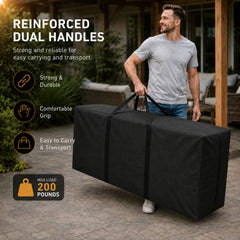 AIGOTSUKI wide dual zippers open top for easy loading and unloading bulky cushions
