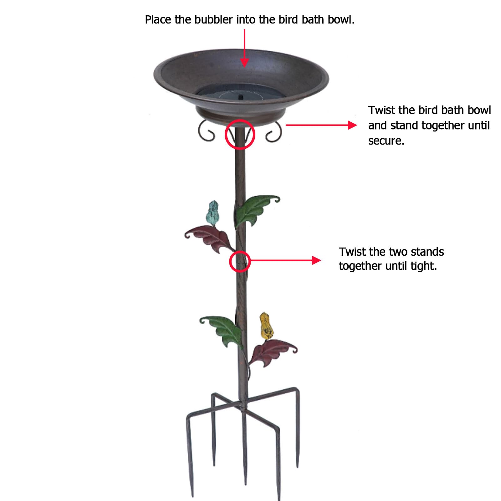 AIHAOKAN small birds bathing in bowl demonstrating attraction and activity