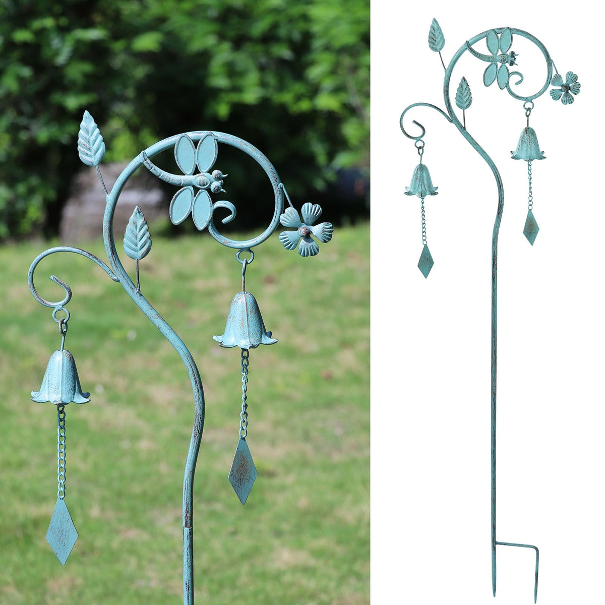 AIHAOKAN dragonfly front view showing decorative silhouette and garden appeal