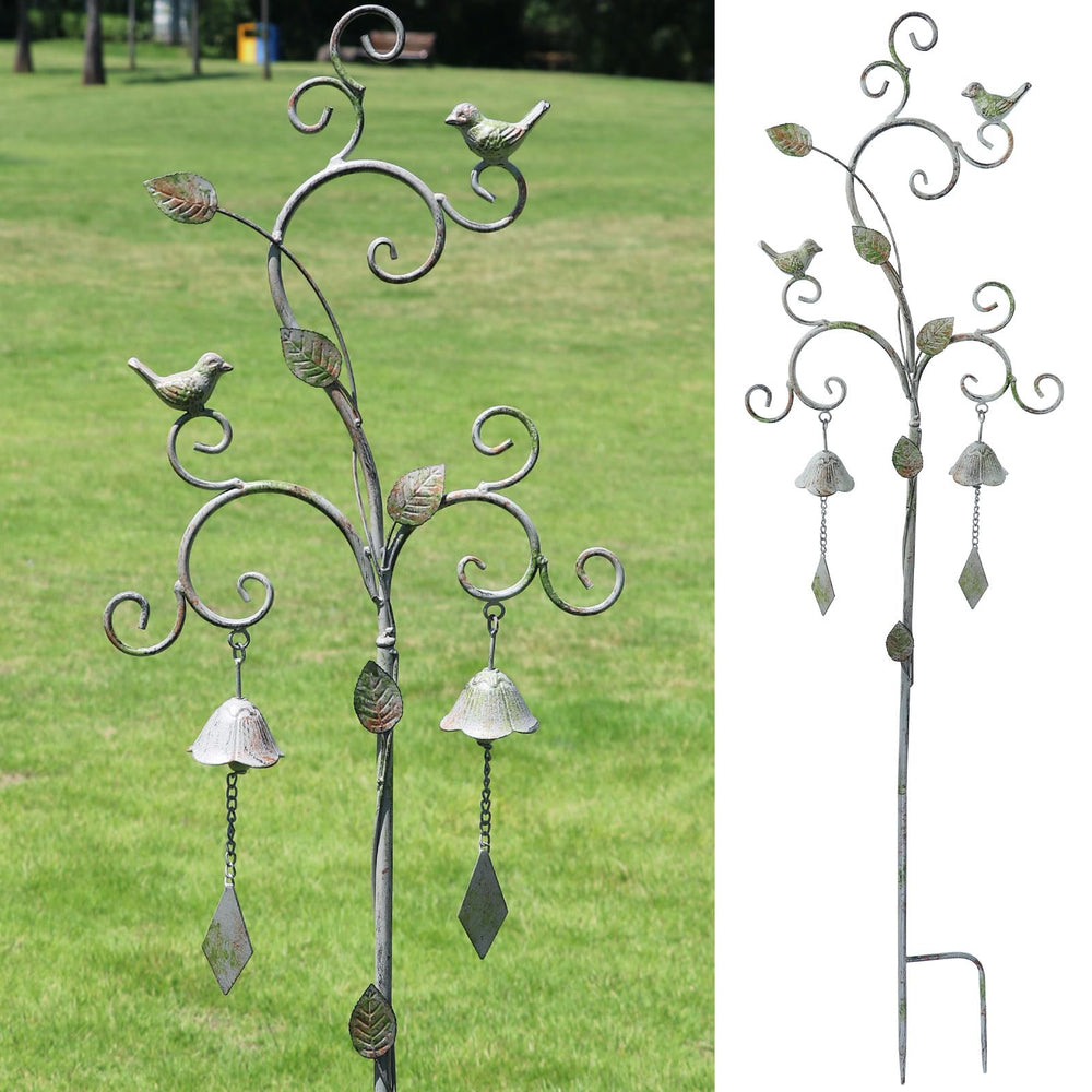 AIHAOKAN front view of metal garden stake creating a focal point