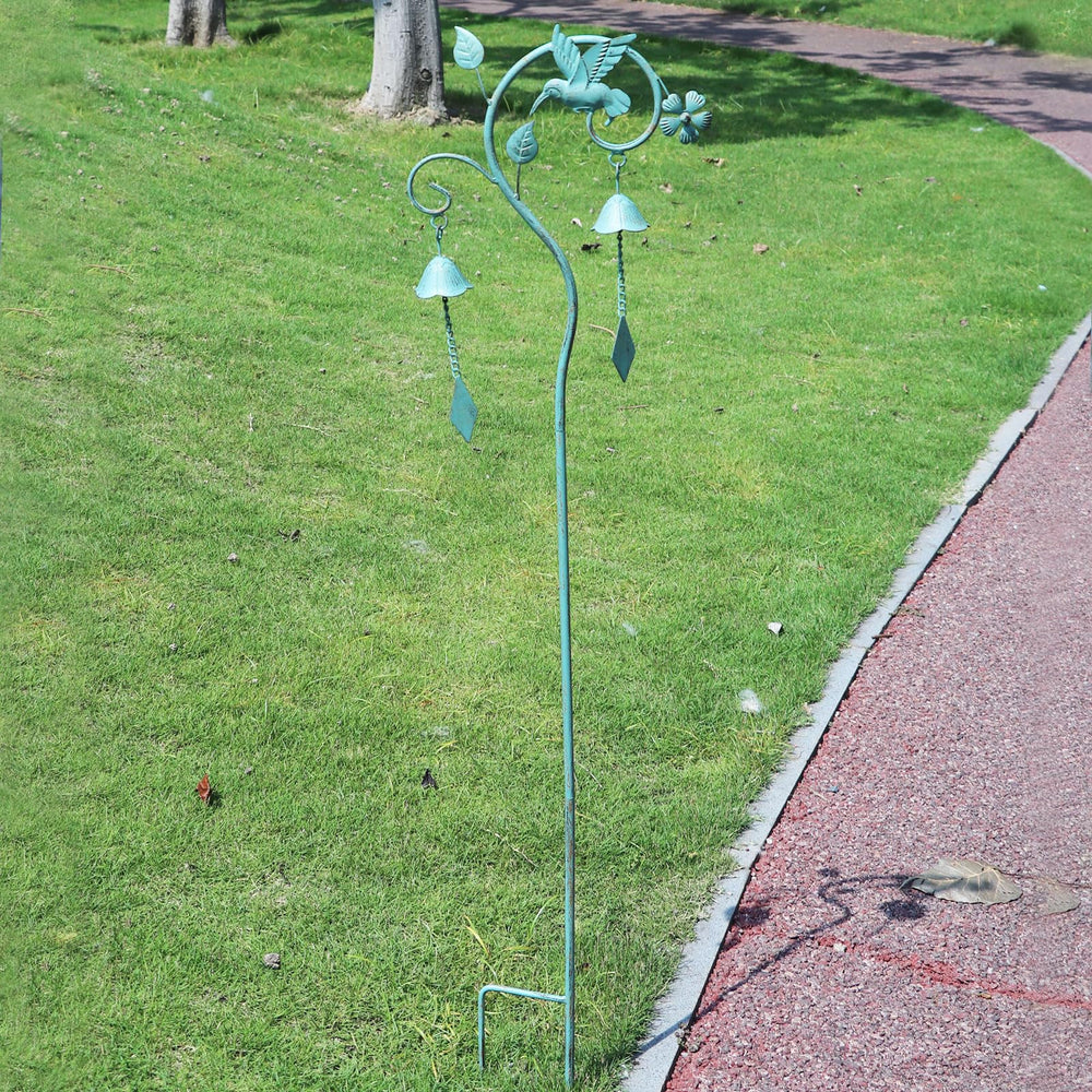 AIHAOKAN lifestyle patio display showing decorative stake enhancing outdoor seating area