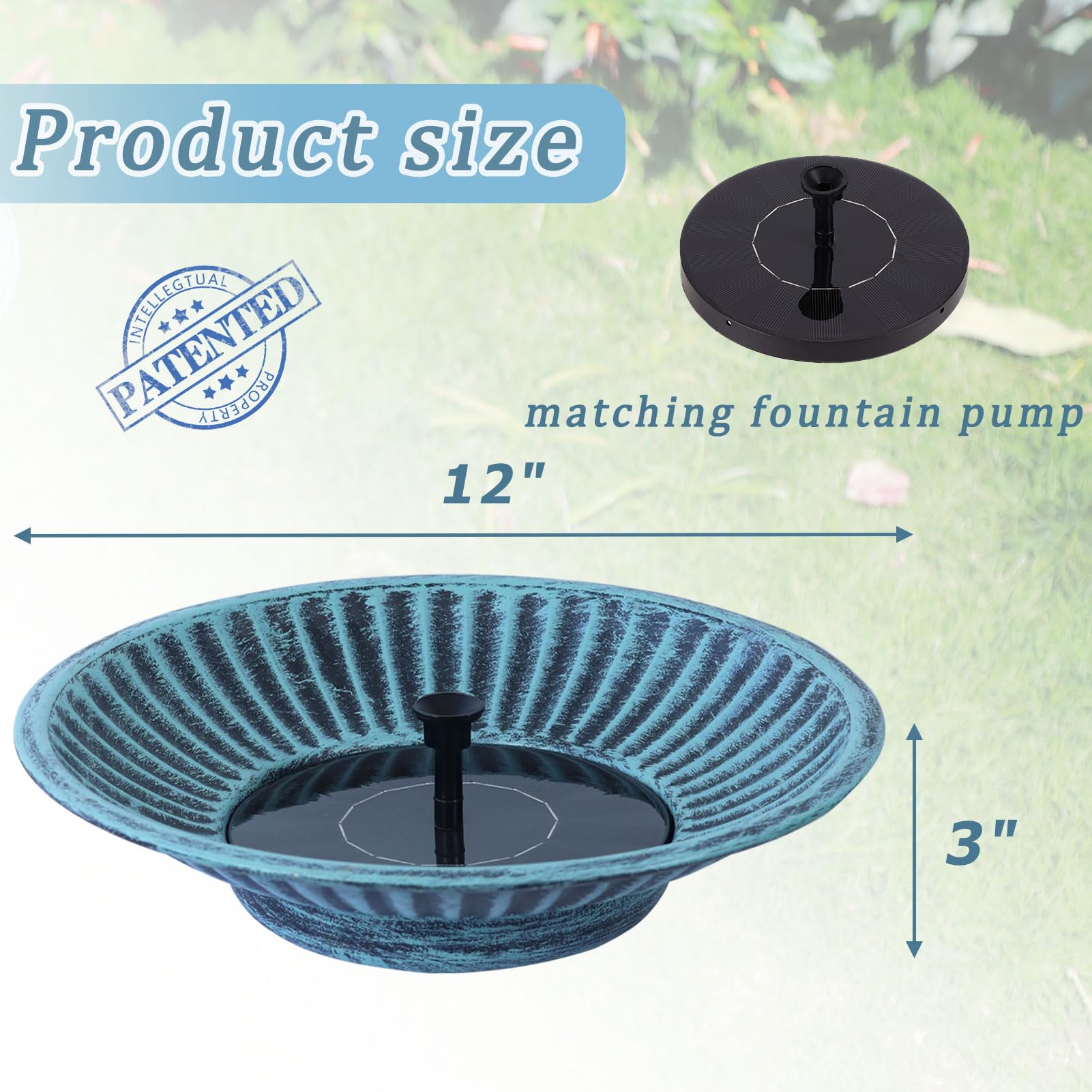 AIHAOKAN top-down shot of water-filled basin demonstrating generous capacity