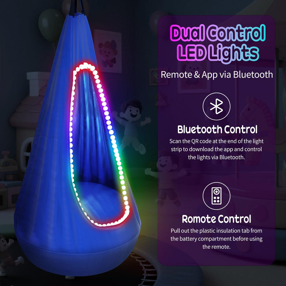 AIHSUMC LED strip detail glowing in colors showing customizable lighting benefit