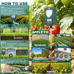 AIKOR held in hand for size scale, compact for portable garden and greenhouse checks