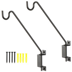 AILIN YELOKIE front view of two-pack deck hooks showing included hardware and finish benefit
