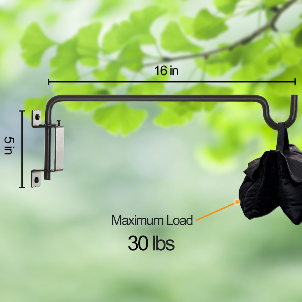 AILIN YELOKIE supporting a large hanging basket to illustrate 40 lb weight capacity