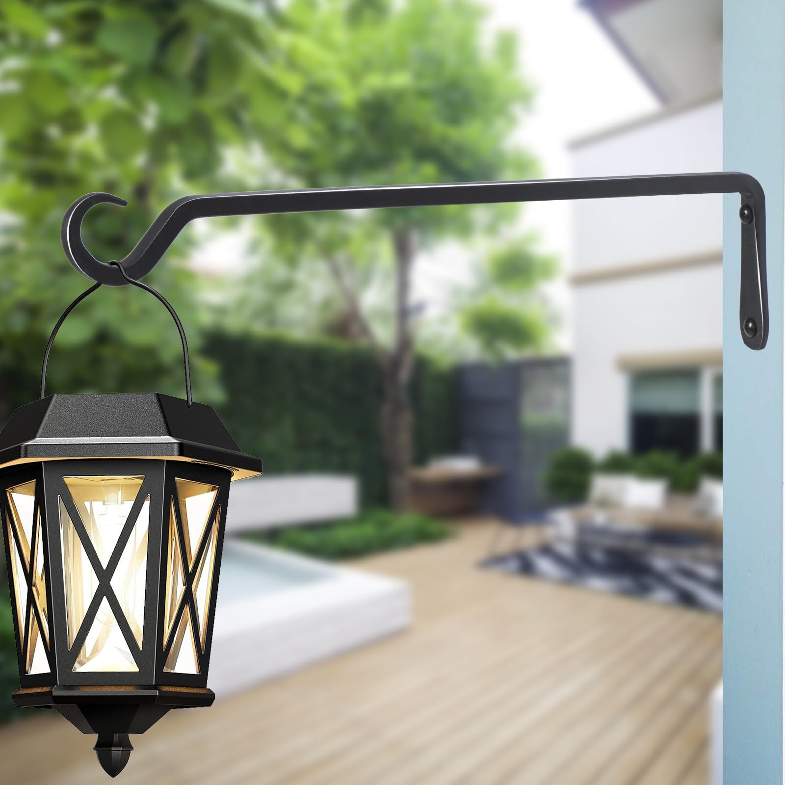AILIN YELOKIE balcony styled with hanging pots demonstrating decorative versatility