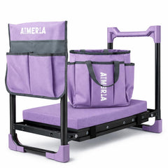 Aimerla K7 front view folded open showing sturdy frame and seat benefit stability