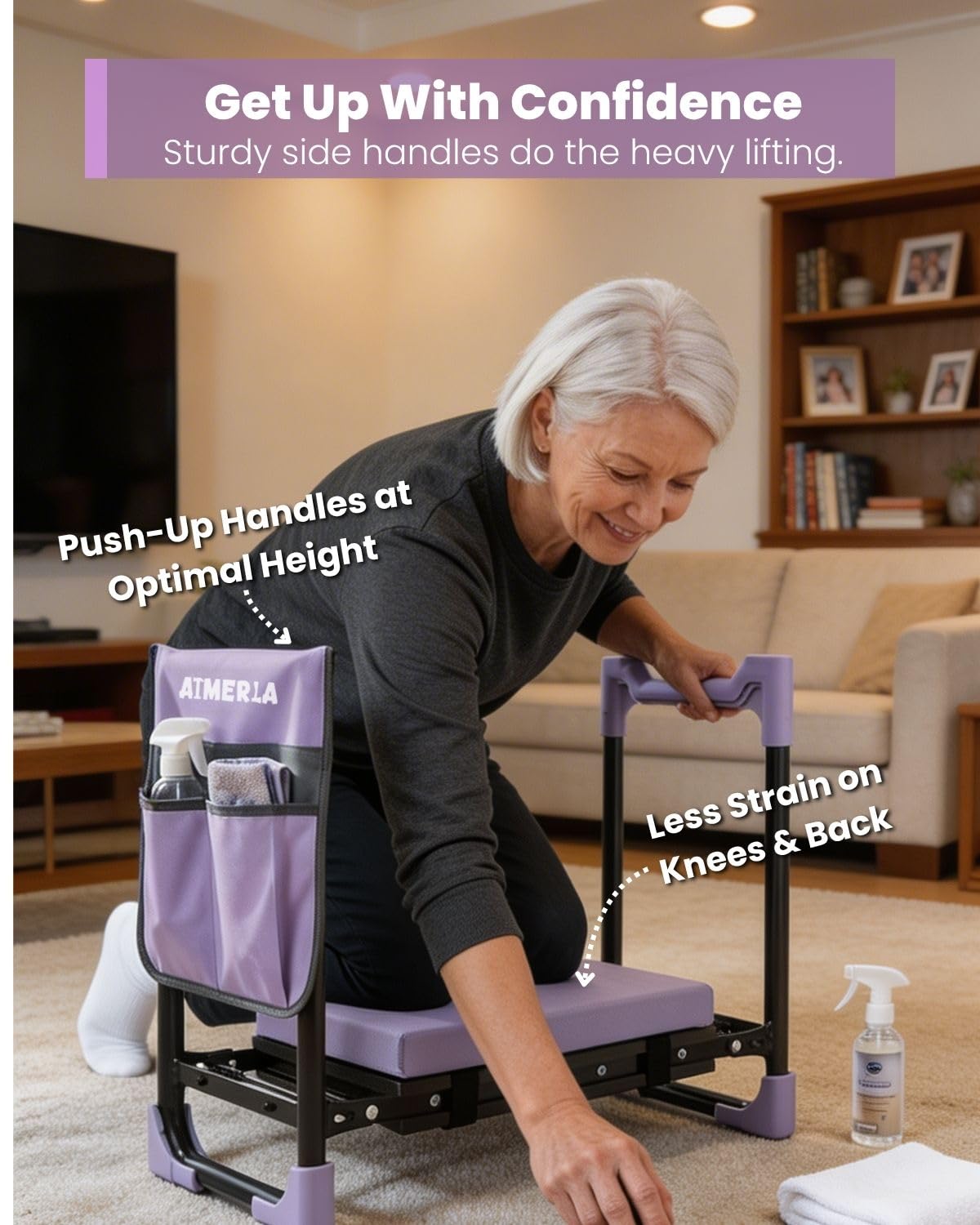 Aimerla K7 under-seat and side pouches filled with tools keeping essentials handy