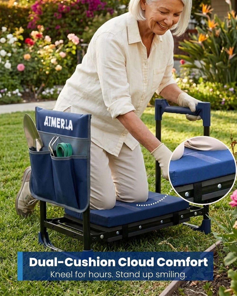 Aimerla K7 under-seat storage and pouches keeping tools organized and handy