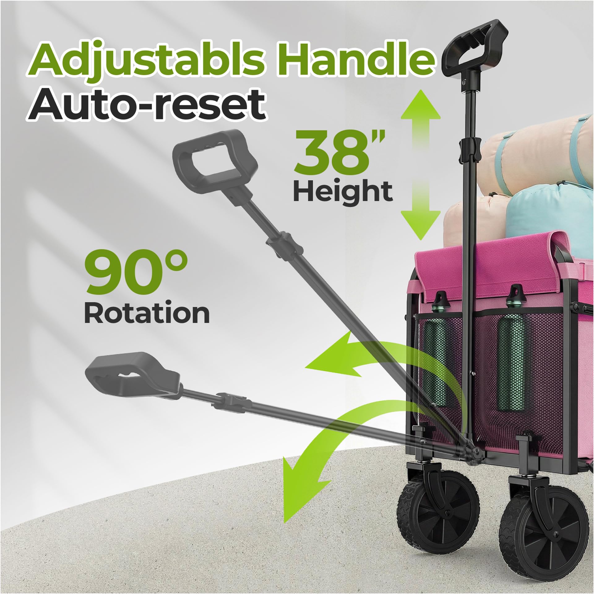 Aimnny dual cup holders and rear pocket keeping drinks and small items secure