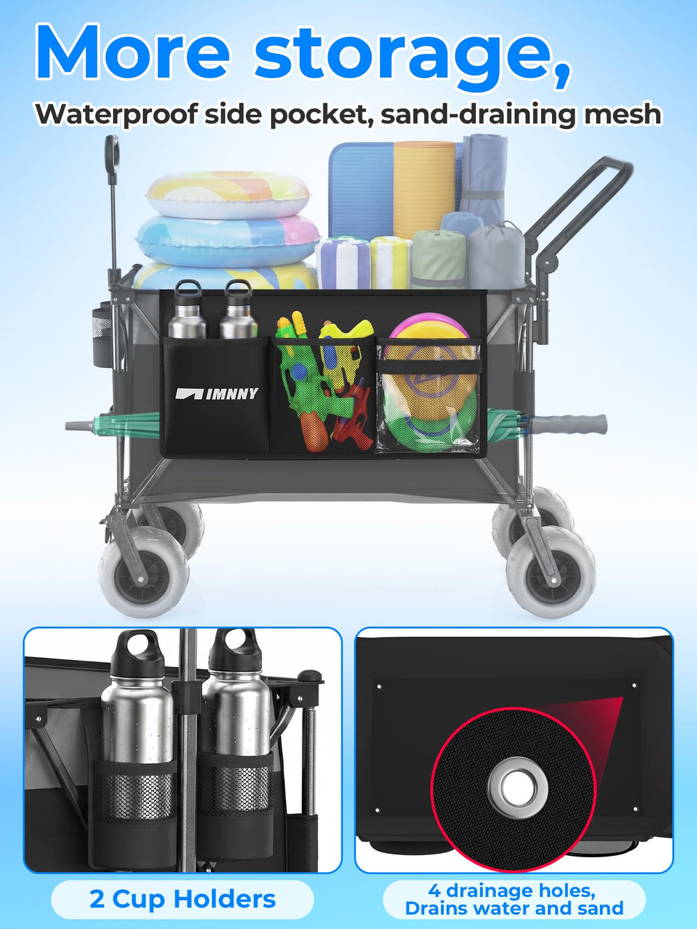 Aimnny family loading cooler and chairs demonstrating high capacity