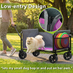 Aimnny low-entry side open for effortless loading benefit