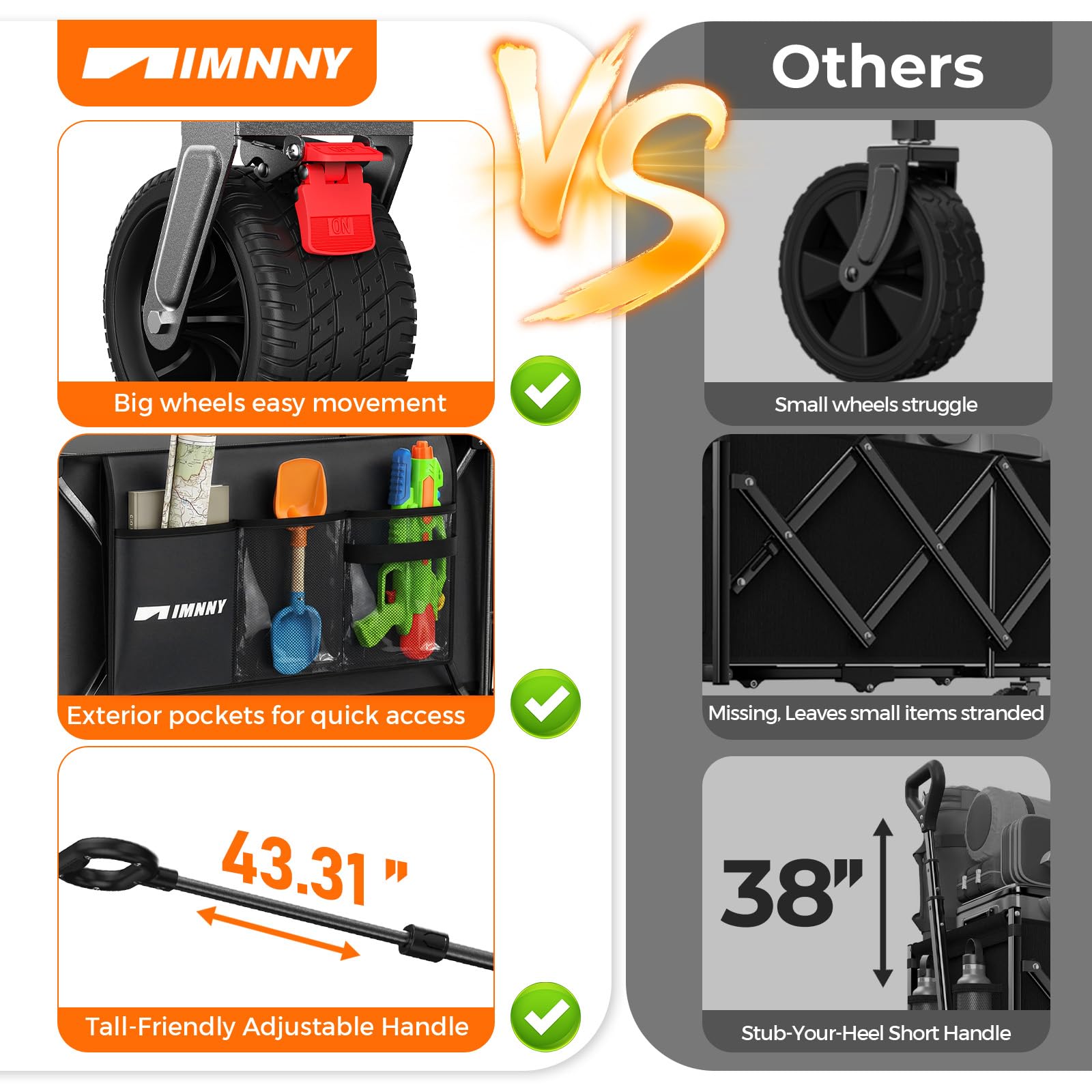 Aimnny side pockets and dual cup holders for organized storage