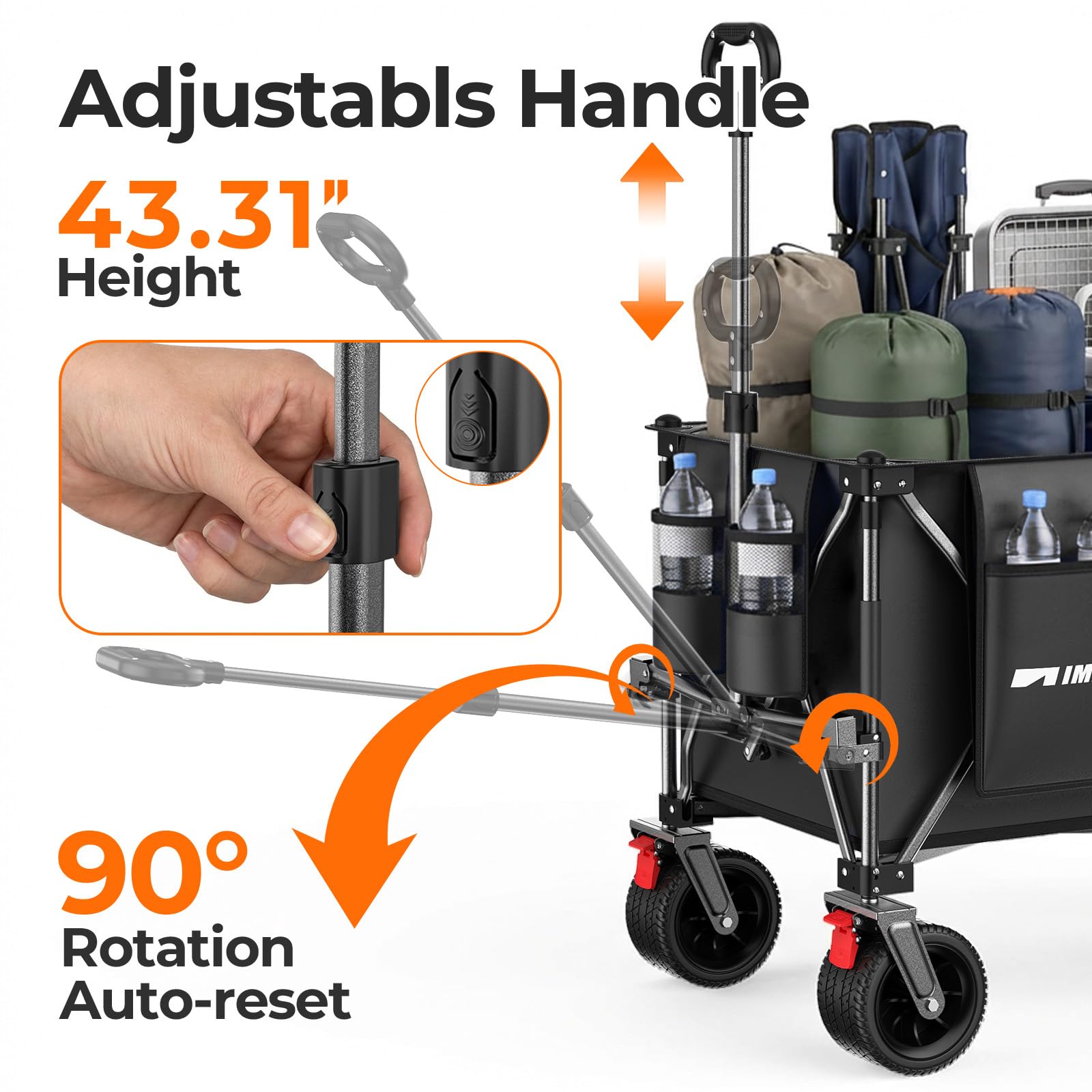 Aimnny beside a cooler to show 300L capacity and scale