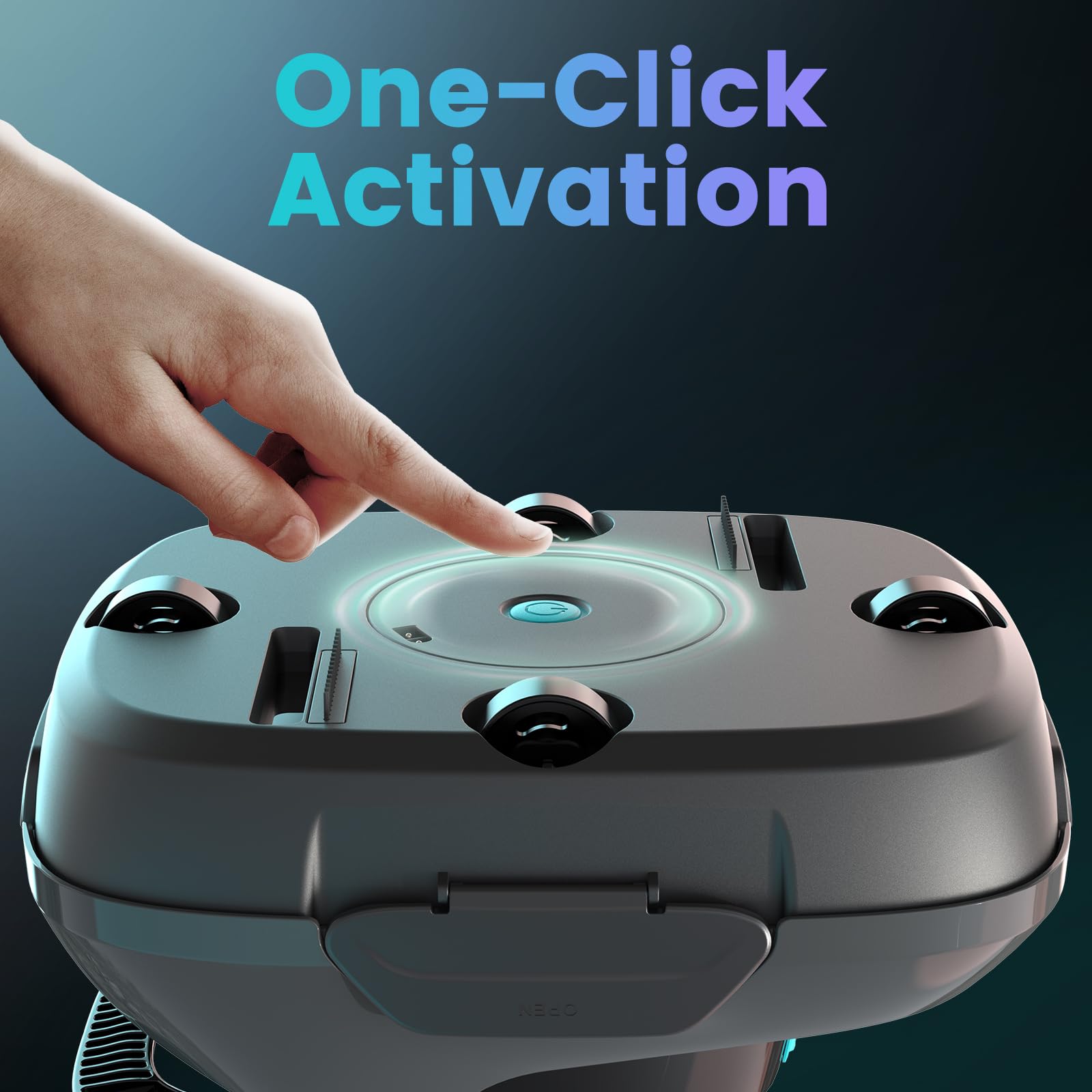 AIPER Scuba SE in-pool lifestyle shot highlighting cordless convenience