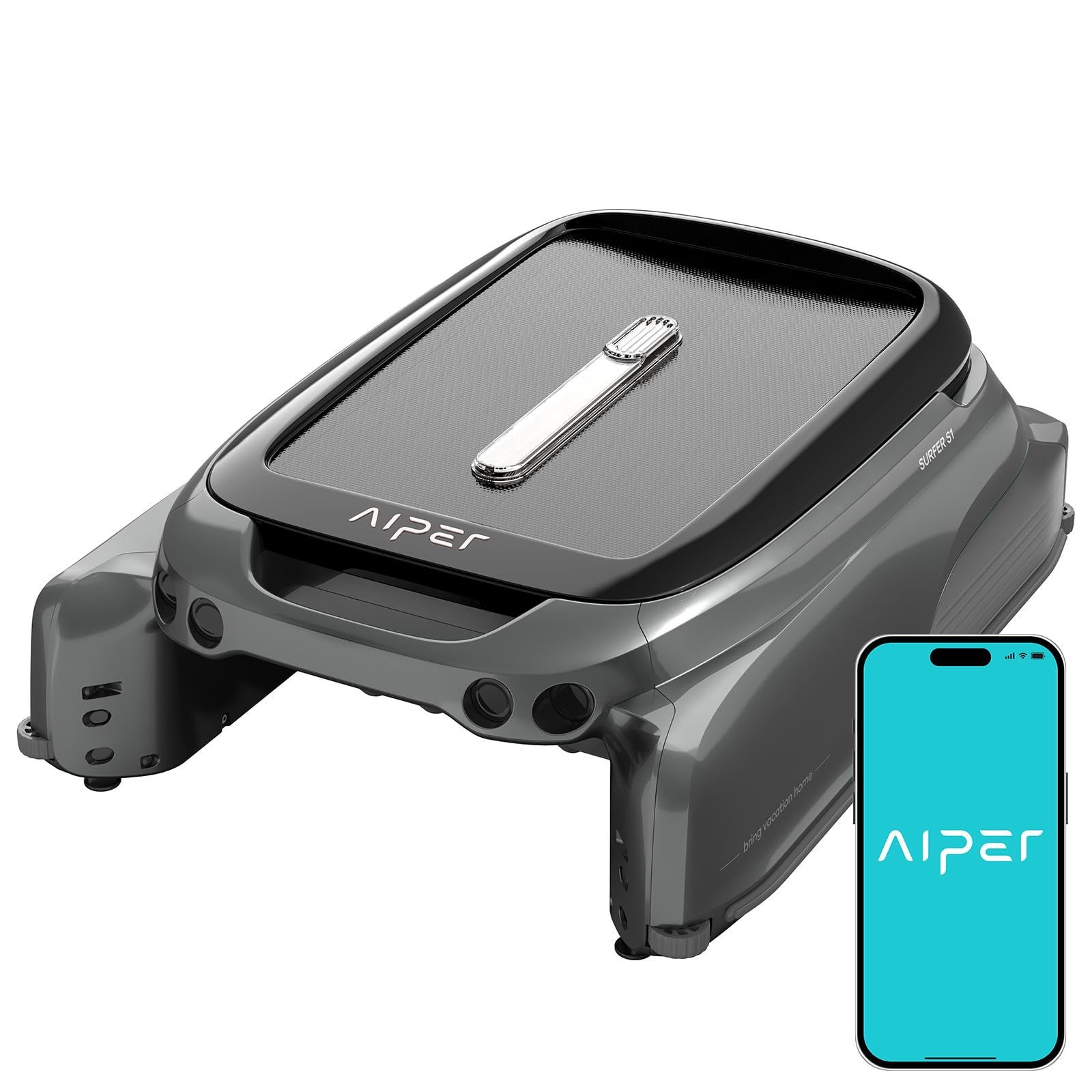 AIPER Surfer S1 front view showing compact design and benefits