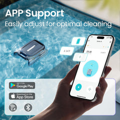 AIPER Surfer S1 top filter basket open for fast, tool-free cleaning