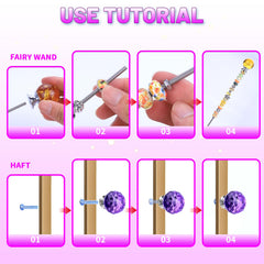 AIPRIDY assembled wand placed in a pot adding instant colorful outdoor decoration