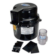 Air Supply Silencer installed inside spa cabinet demonstrating tidy, quiet fit