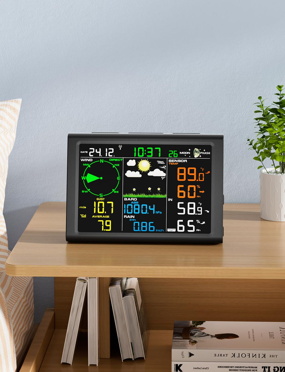 AIRAIN TECH outdoor sensor assembled with rain gauge and anemometer for reliable data