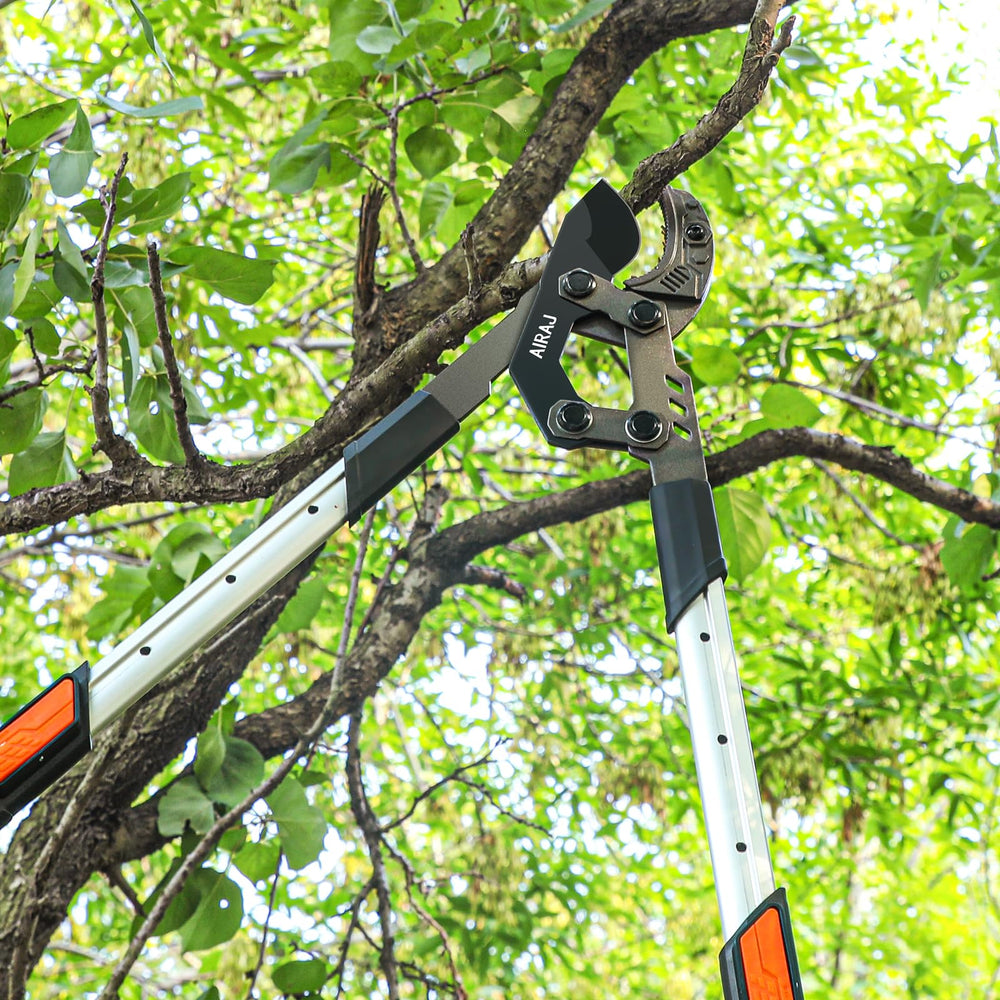AIRAJ folded loppers stored compactly for easy transport and convenient storage