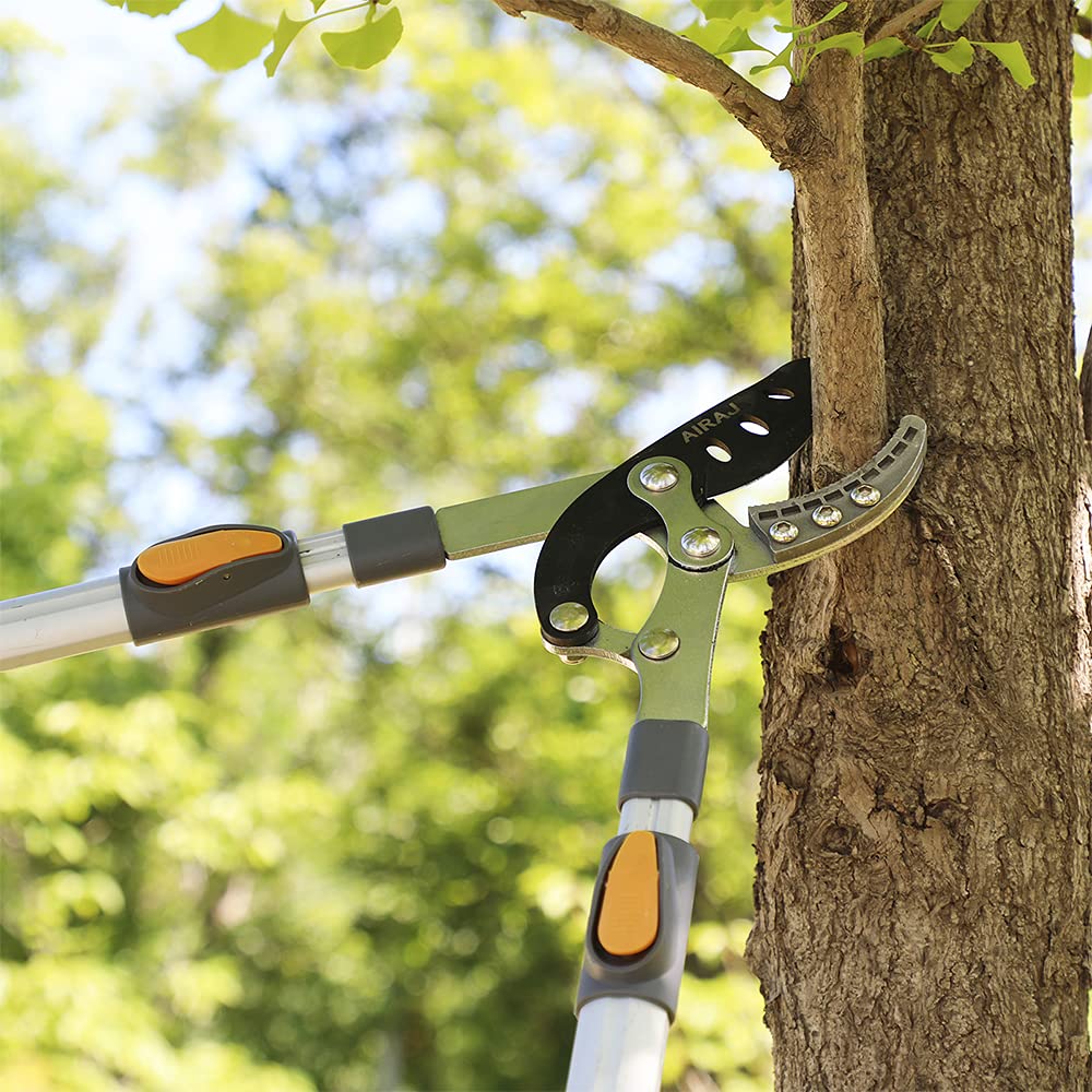 AIRAJ adjustable aluminum handle grip detail showing comfort and reduced fatigue
