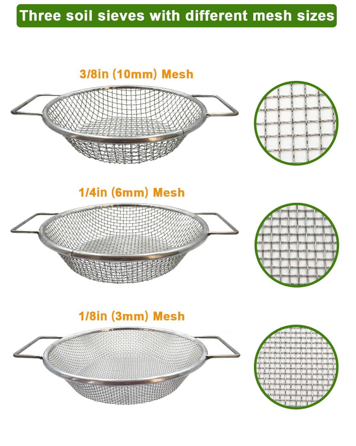 AireKouzia label and mesh sizes displayed clearly to choose correct screening option