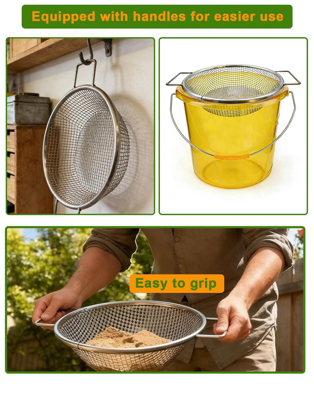 AireKouzia size comparison with 5-gallon bucket showing scale and capacity benefits