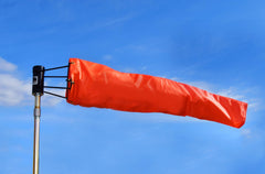 Airport Windsock Corporation close-up of urethane-coated nylon fabric for durability