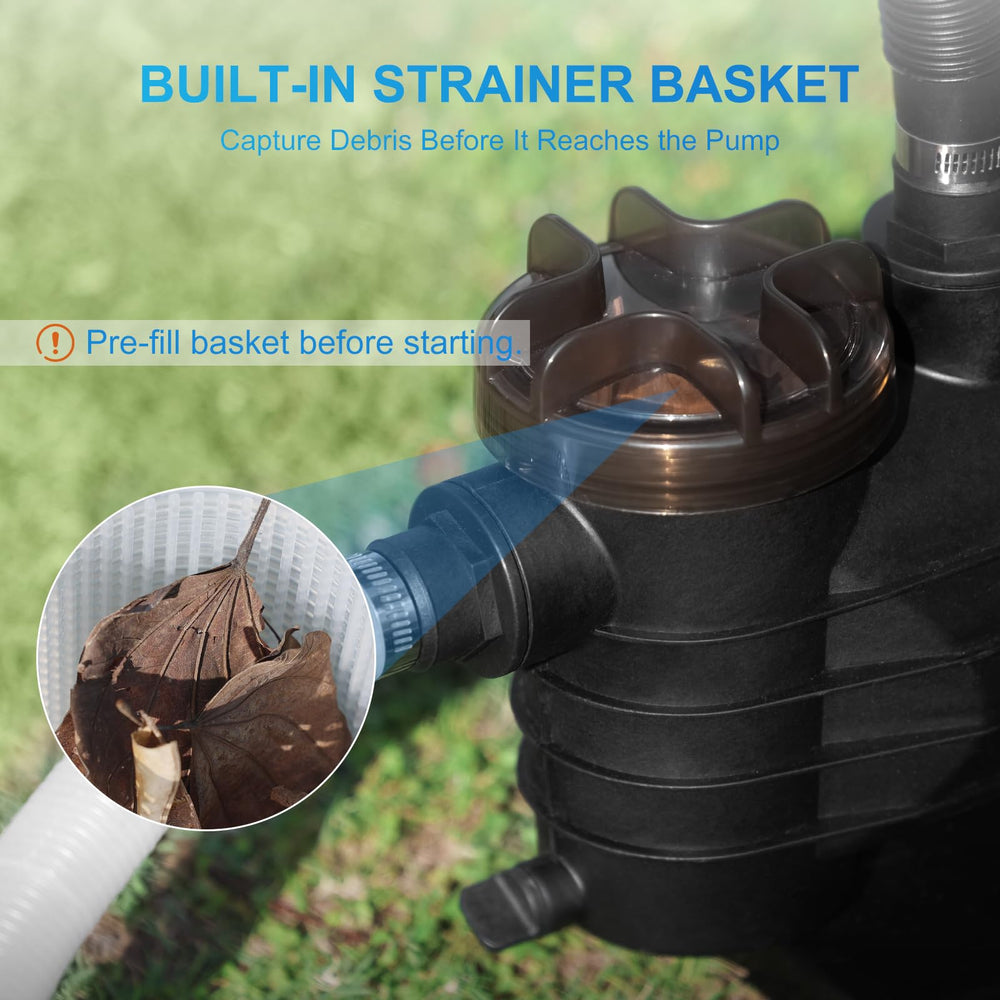 AIRTHEREAL plumbing connections detail demonstrating easy above-ground hookups