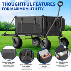 Aisdan close-up of 9-inch TPU tire texture for smooth sand traction