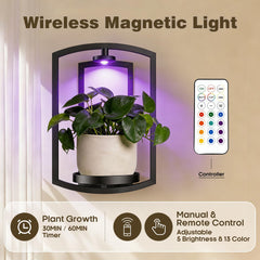 Aisdan magnetic LED light strip on frame demonstrating color control and tidy wireless benefit