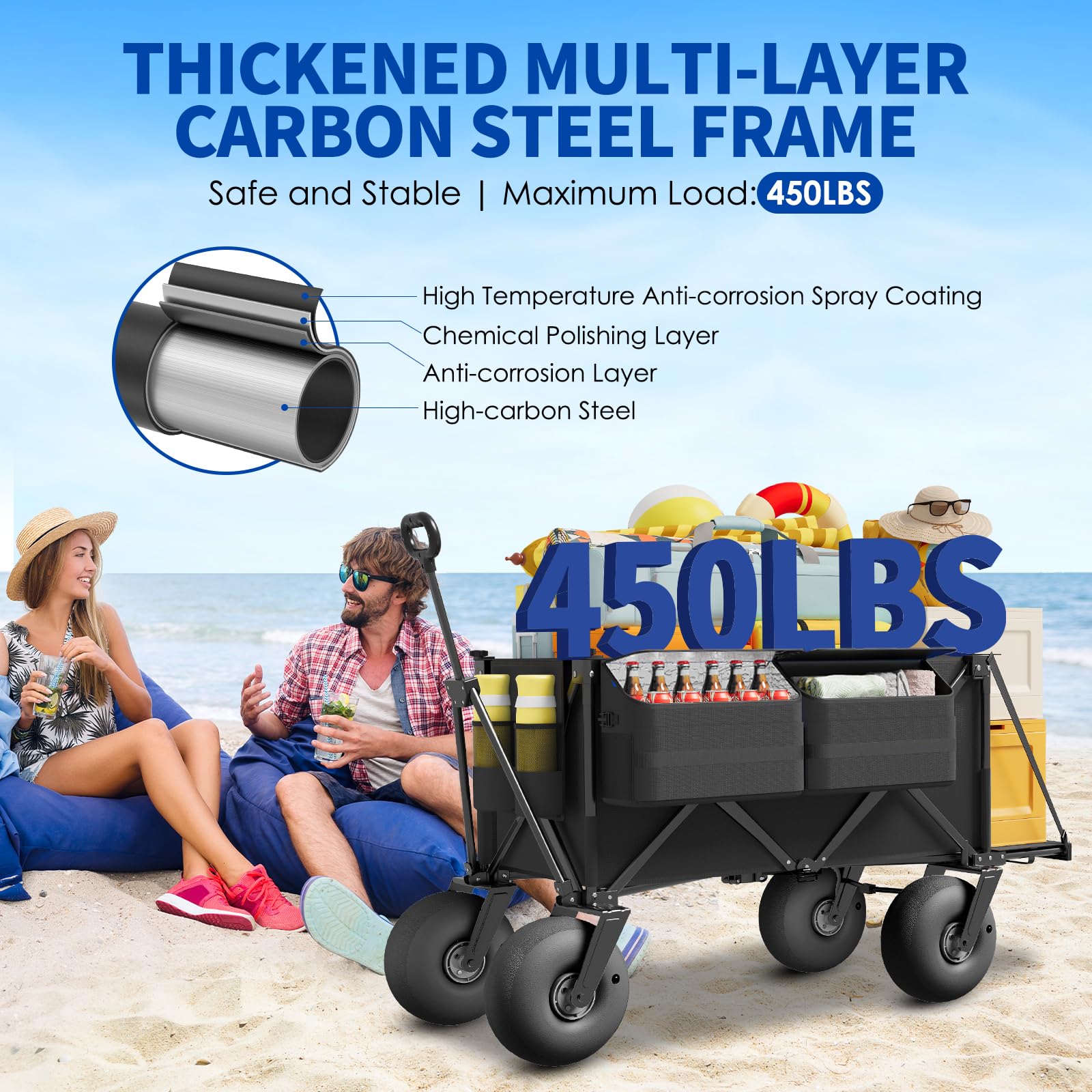 Aisdan multi-layer pockets and cup holders organizing essentials easily