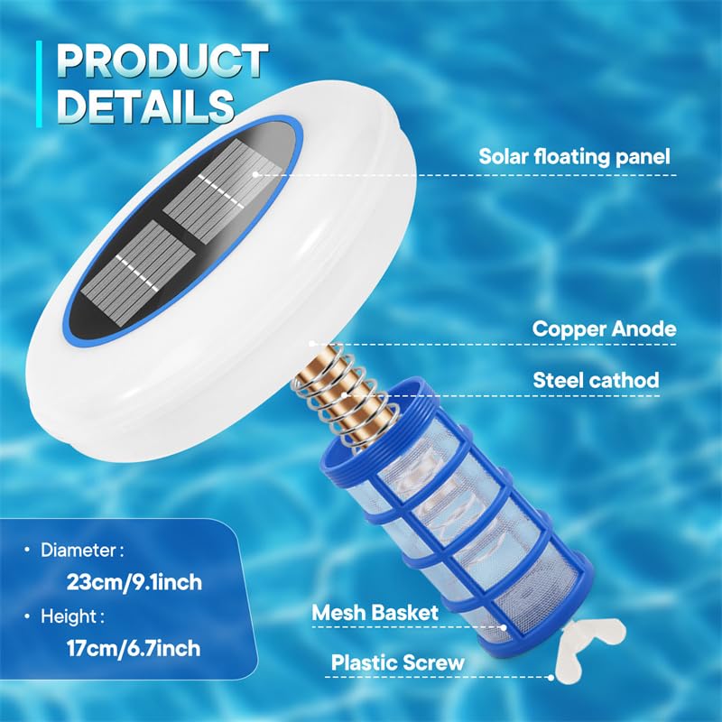 Aisdan floater gently floating in an above-ground pool, easy install