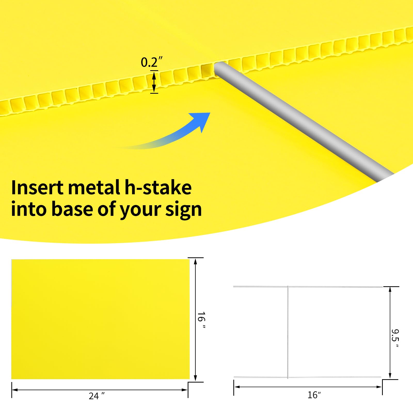 AITIKUE close-up of corrugated plastic edge demonstrating water resistance and durability