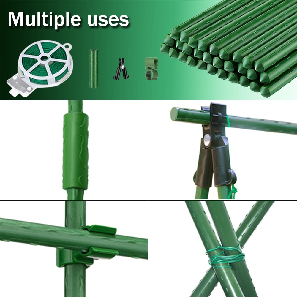 AIVYGDEN stakes next to measuring tape showing 16-inch length and scalable builds benefit