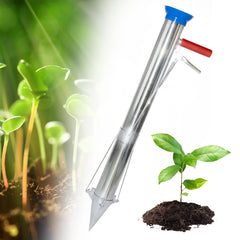 AIWFL seedling transplanter front view showing full tool and benefits of upright planting