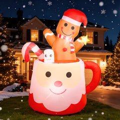 Aixuler gingerbread man front view showing cheerful holiday design and curb appeal