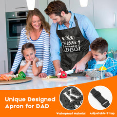 AIYNND apron front with pockets showing waterproof fabric and adjustable straps benefit
