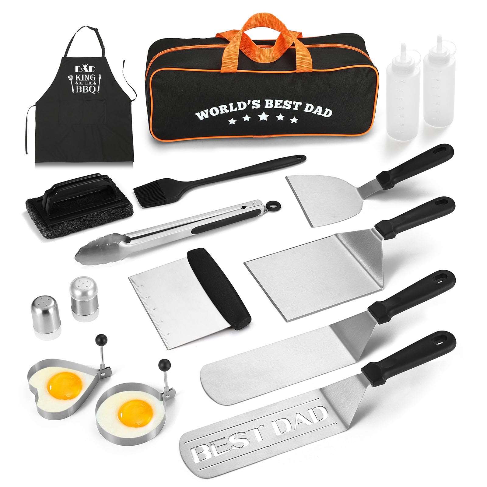 AIYNND front packaging of 16PCS griddle kit showing complete gift set and convenience