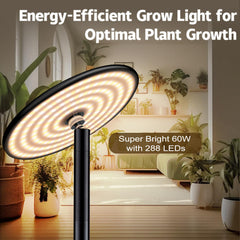 AJABotanics close-up of LED panel demonstrating full-spectrum light output for growth