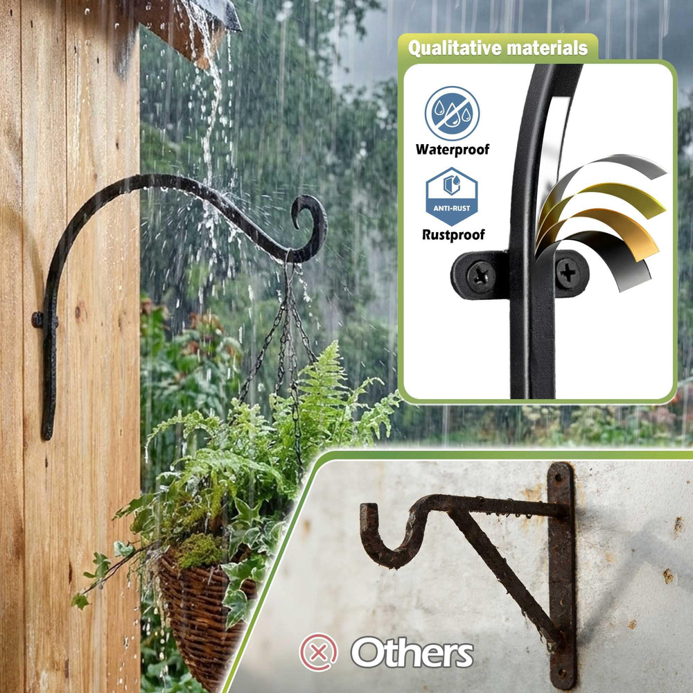 AJART close-up forged iron texture highlighting durable rustproof powder coat