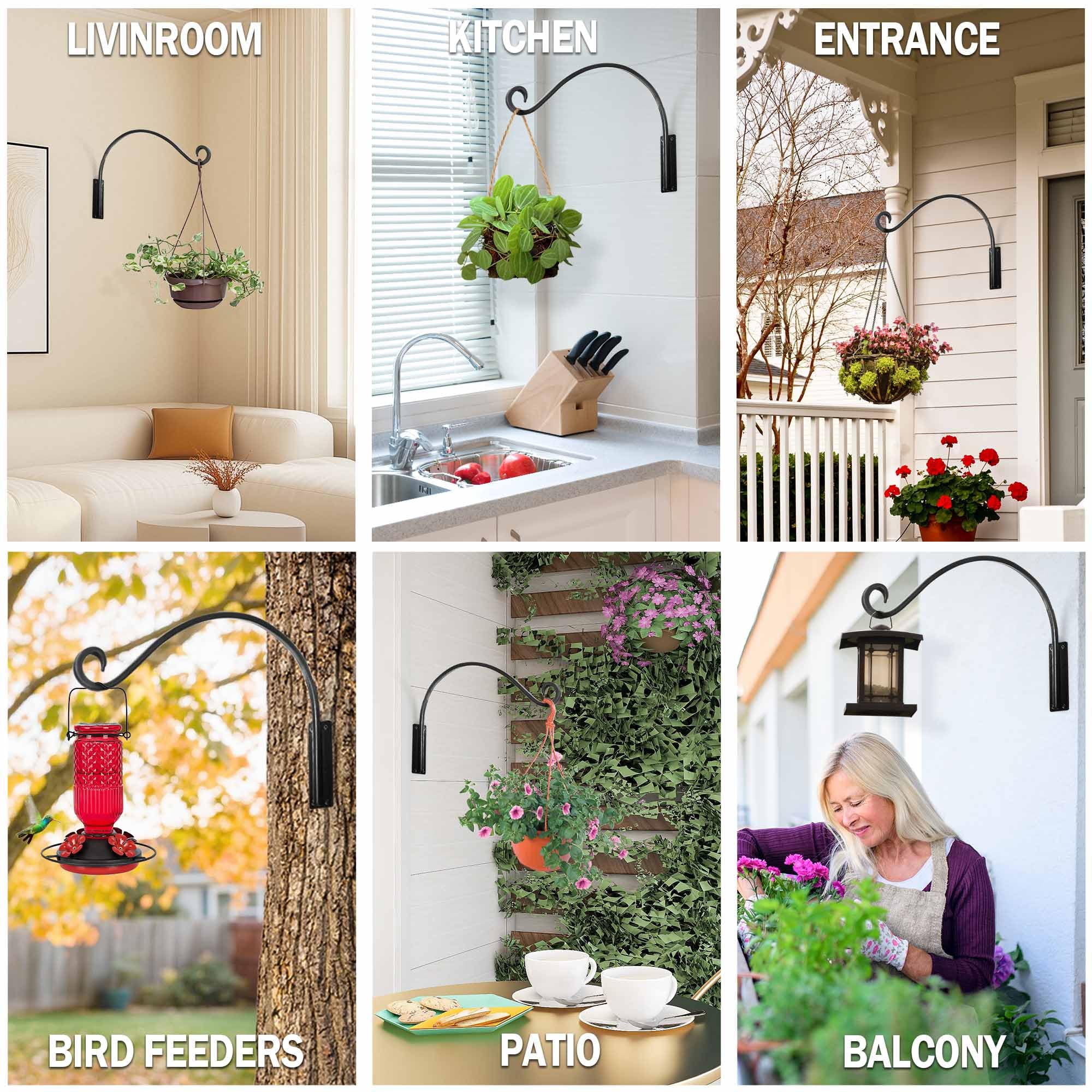 AJART porch scene with bracket and plants showing enhanced curb appeal and strength