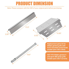 AJinTeby burner tube detail highlighting stainless construction for even heat distribution