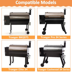 AJinTeby installed baffle in Traeger grill showing improved heat flow