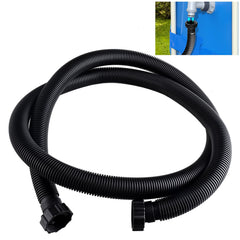 AJLICHIBAN FUN front view of 10ft pool hose showing length and fittings benefit