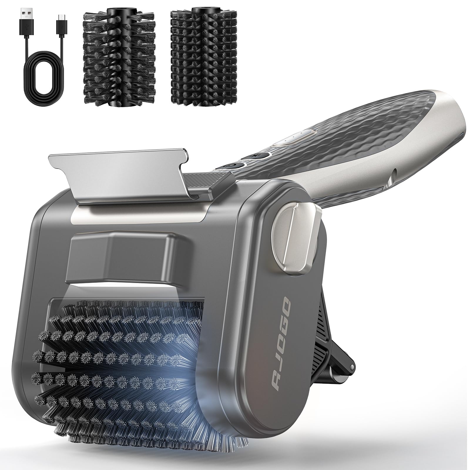 AJOGO front view showing scraper and ergonomic handle for easier scraping